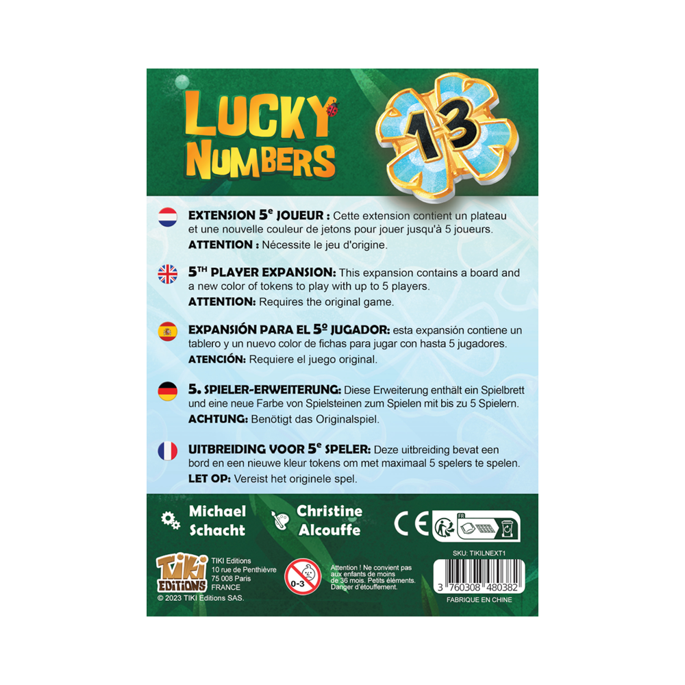 LUCKY NUMBERS - Ext. 5e Joueur