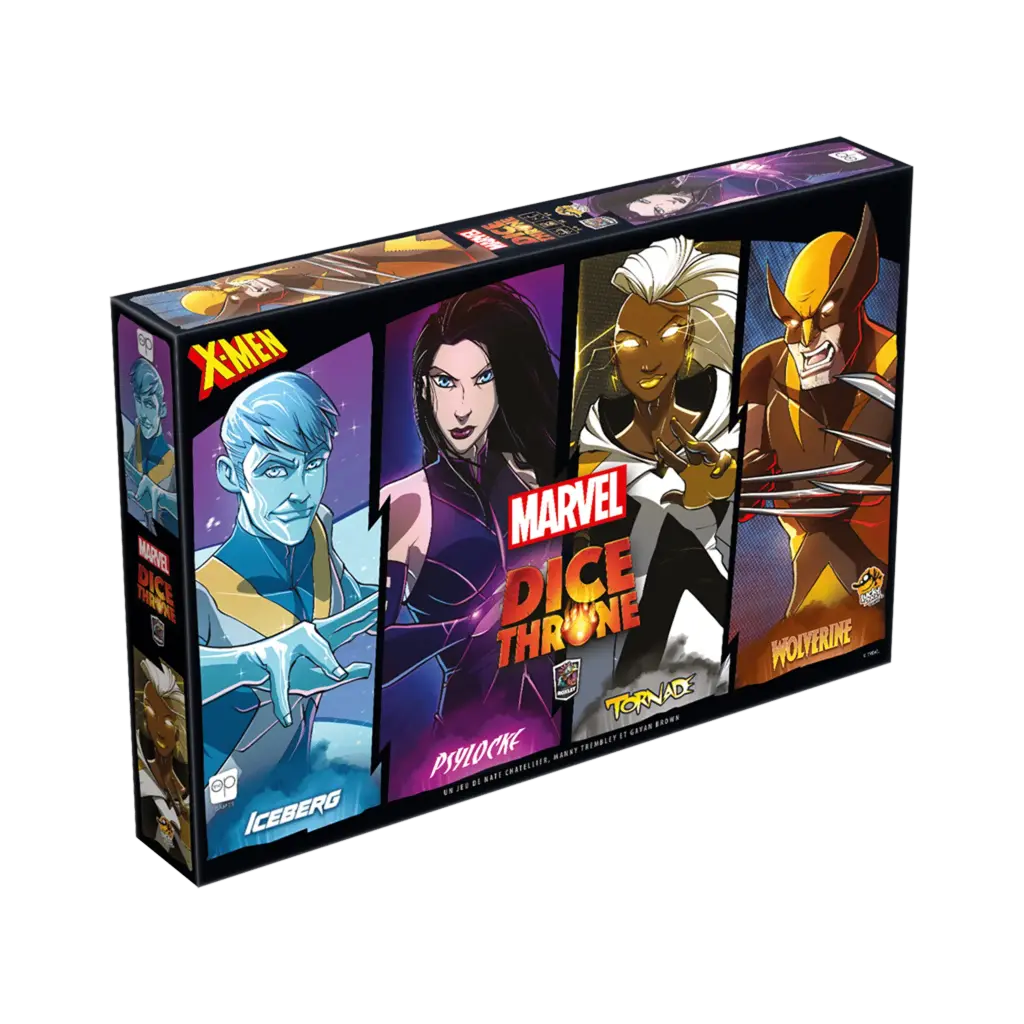 DICE THRONE MARVEL - ICEBERG, PSYLOCKE, TORNADE, WOLVERINE