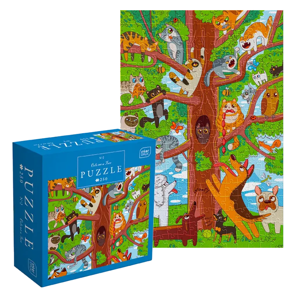 INTERDRUK - PUZZLE 250 - KIDS 2 CATS ON A TREE