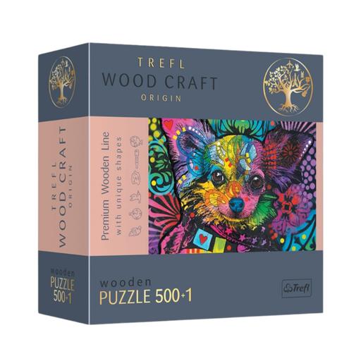 [02133] Wooden Puzzle 500 pcs - Colorful Puppy