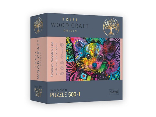 [02133] Wooden Puzzle 500 pcs - Colorful Puppy
