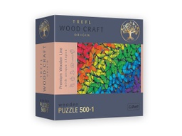 [02134] Wooden Puzzle 500 pcs - Rainbow Butterflies