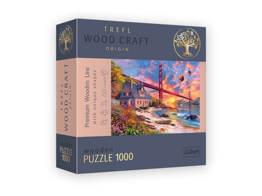 [02146] Wooden Puzzle 1000 pcs - Golden Gate