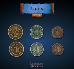 [02175] METAL COINS - Units set