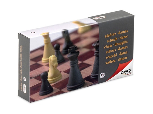 [02600] CAYRO MAGNETIC CHESS AND DRAUGHTS SMALL