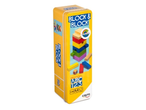 [02683] CAYRO BLOCK & BLOCK METAL BOX (FSC WOOD)