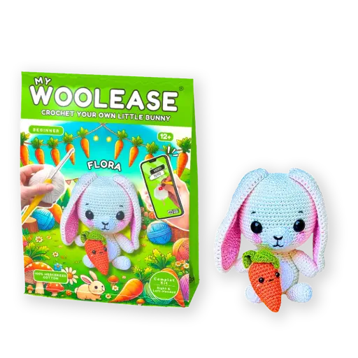 [03761] MY WOOLEASE - CROCHET KIT - FLORA THE RABBIT