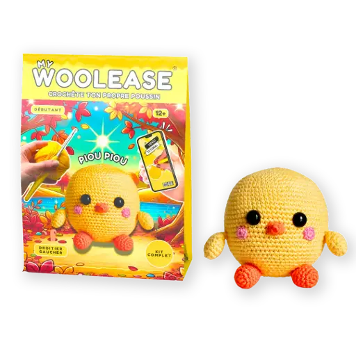 [03764] MY WOOLEASE - CROCHET KIT - PEEP PEEP THE CHICK