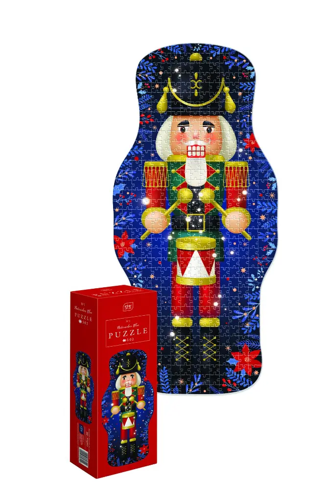 Puzzle 502 el. Shape Christmas 1 Nutcracker Blue_5902277396112_sekwencja.webp