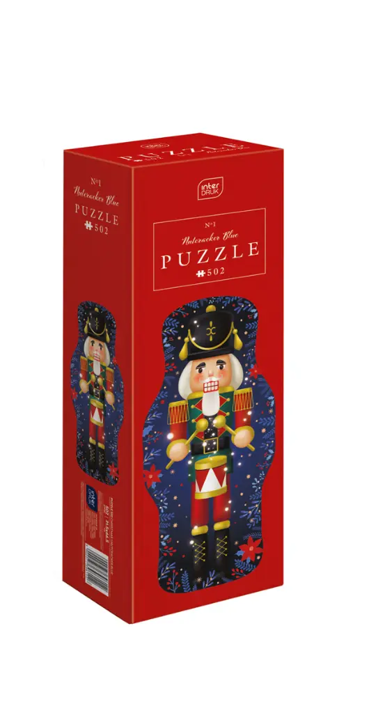 Puzzle 502 el. Shape Christmas 1 Nutcracker Blue_5902277396112_pudelko.webp