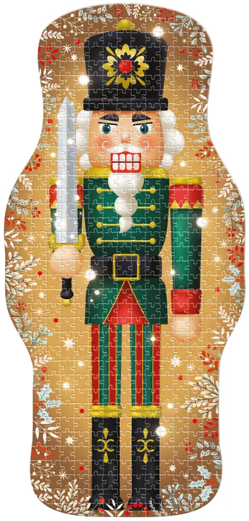 Puzzle 502 el. Shape Christmas 2 Nutcracker Gold_5902277396129_plansza.webp