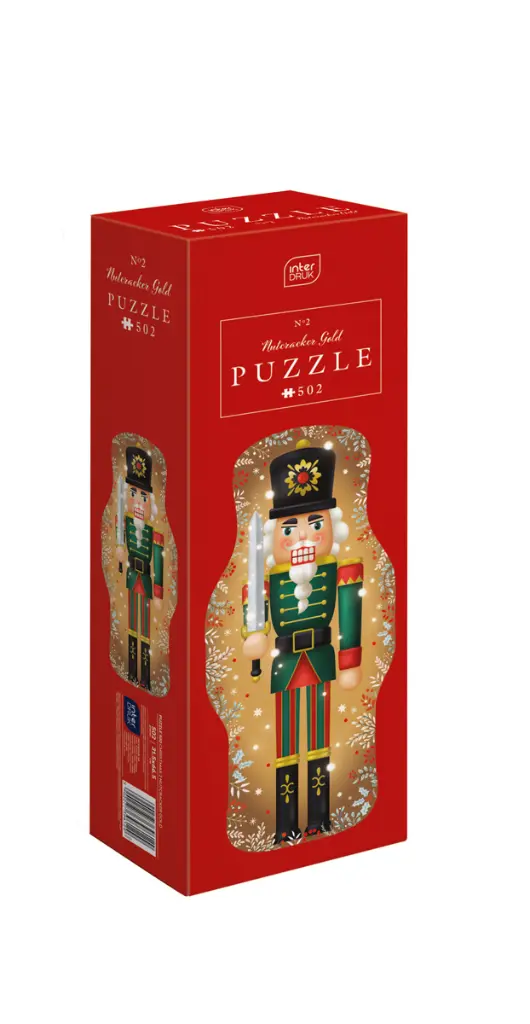 Puzzle 502 el. Shape Christmas 2 Nutcracker Gold_5902277396129_pudelko.webp
