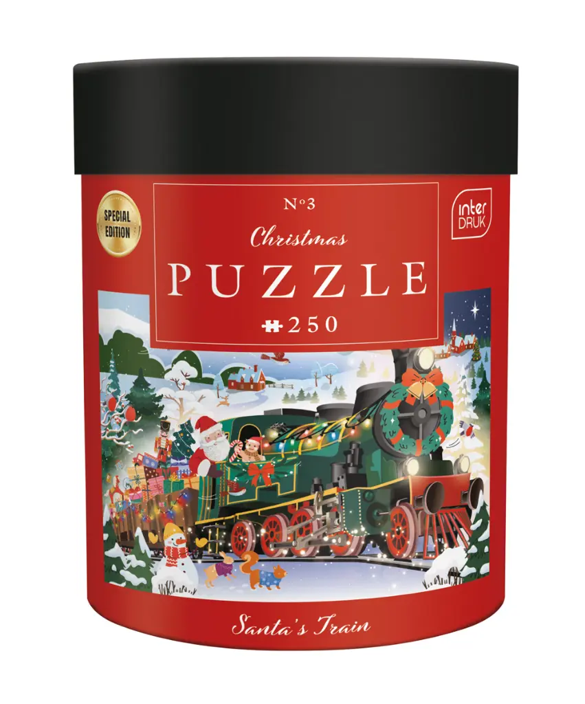 Puzzle 250 el. Christmas 3 Santa's Train_5902277396006_tuba.webp