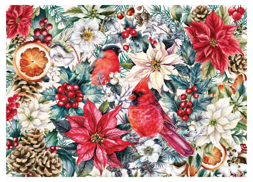 Puzzle 1000 el. Box Christmas Flowers 2 Holiday Elegance_5902277396150_wkladka.webp
