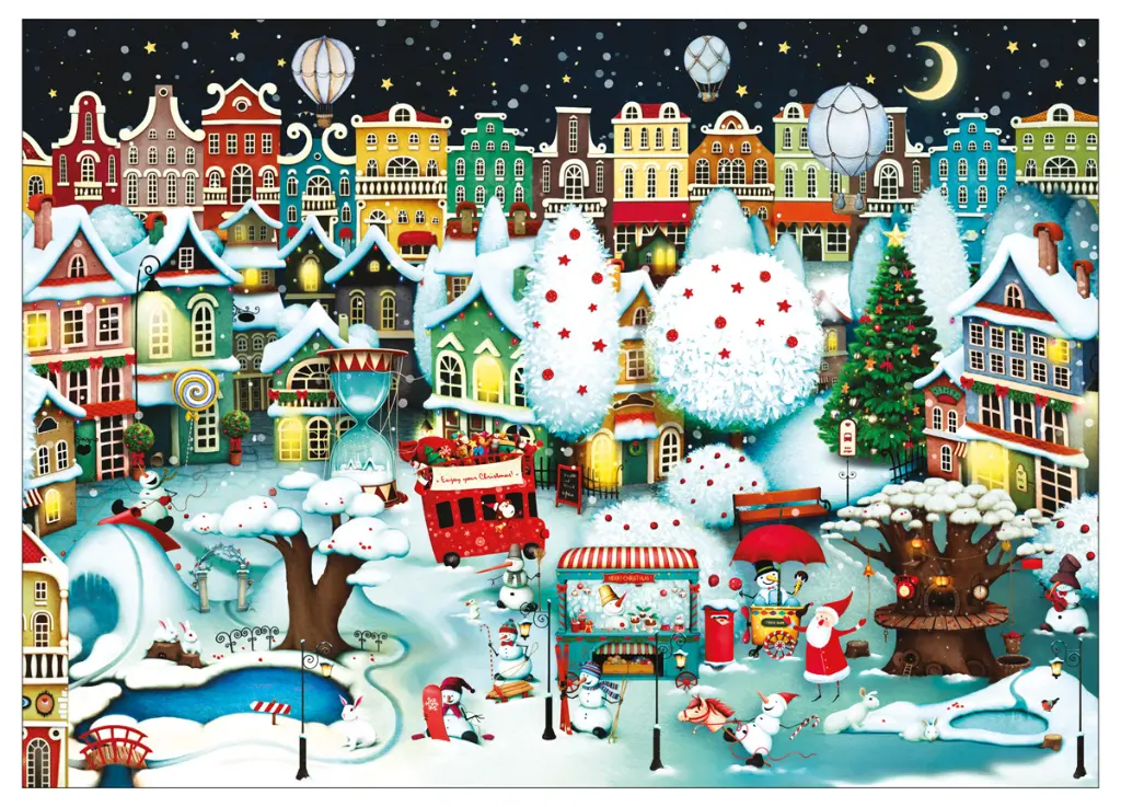 Puzzle 1000 el. Christmas 3 Town_5902277396105_wkladka.webp