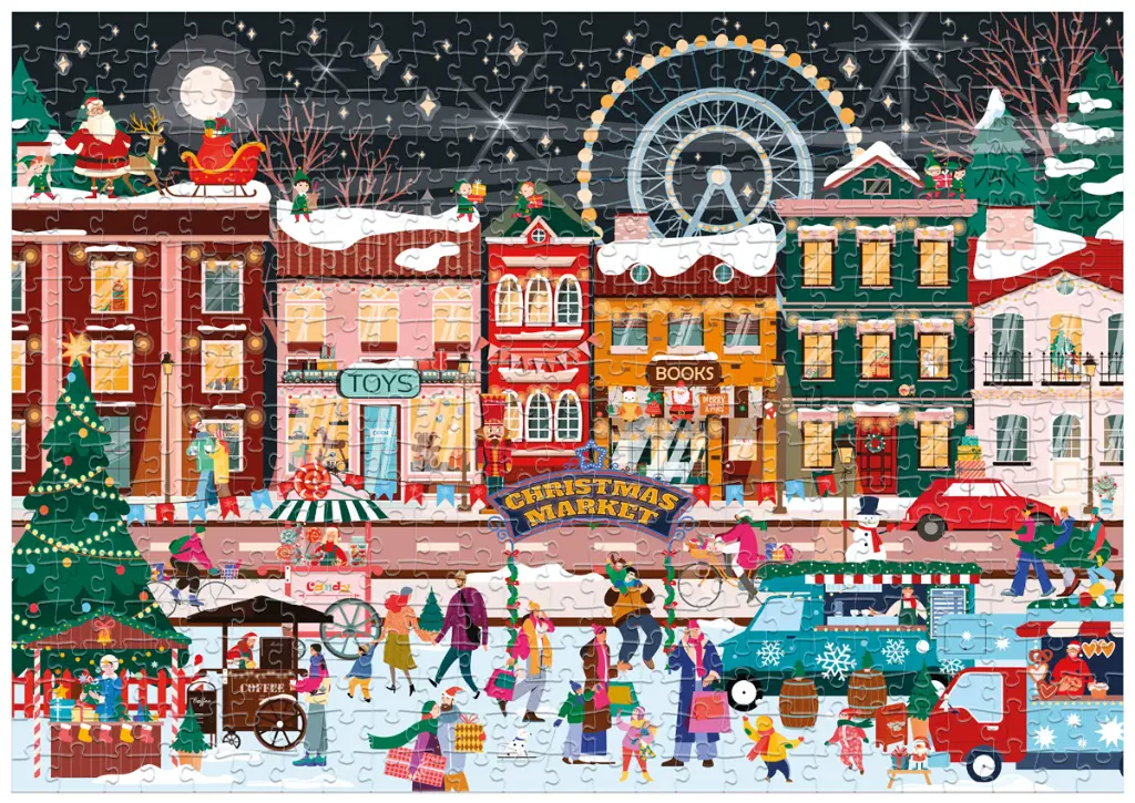 Puzzle 500 el. Christmas 1 Street_5902277396013_plansza.webp