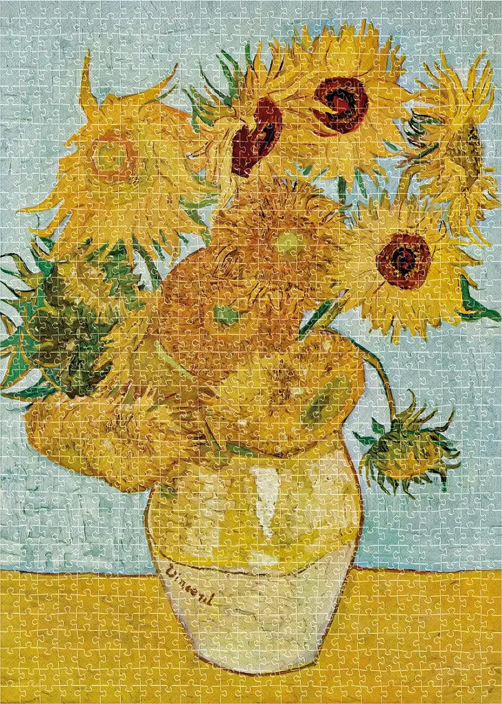 Puzzle 1000 Art 17 Vincent van Gogh Sunflowers 5902277406316 plansza 72ppi.webp