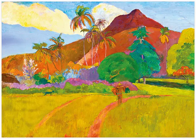 Puzzle 1000 Art 14 Paul Gauguin Tahitian Landscape 5902277406286 plansza_bez_wykrojnika 72ppi.webp
