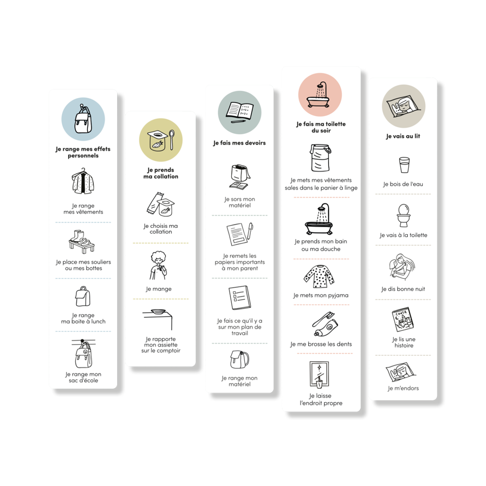 Mes Petites Séquences Autocollantes ma Routine du Soir