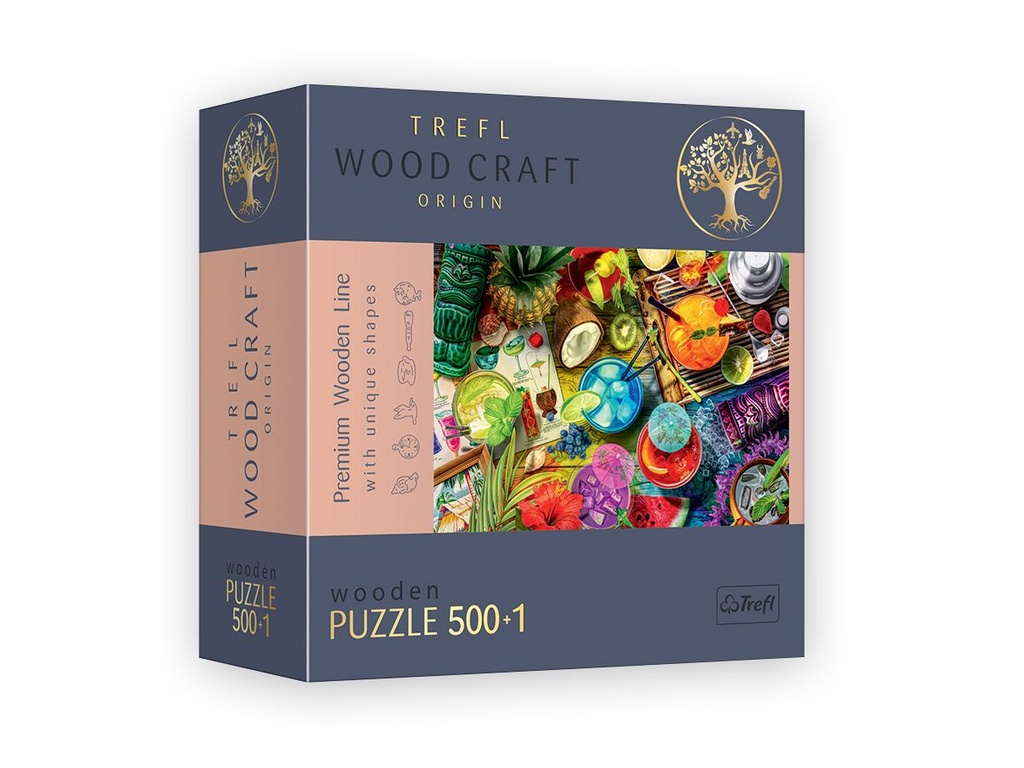 Wooden Puzzle 500 pcs - Colorful Cocktails