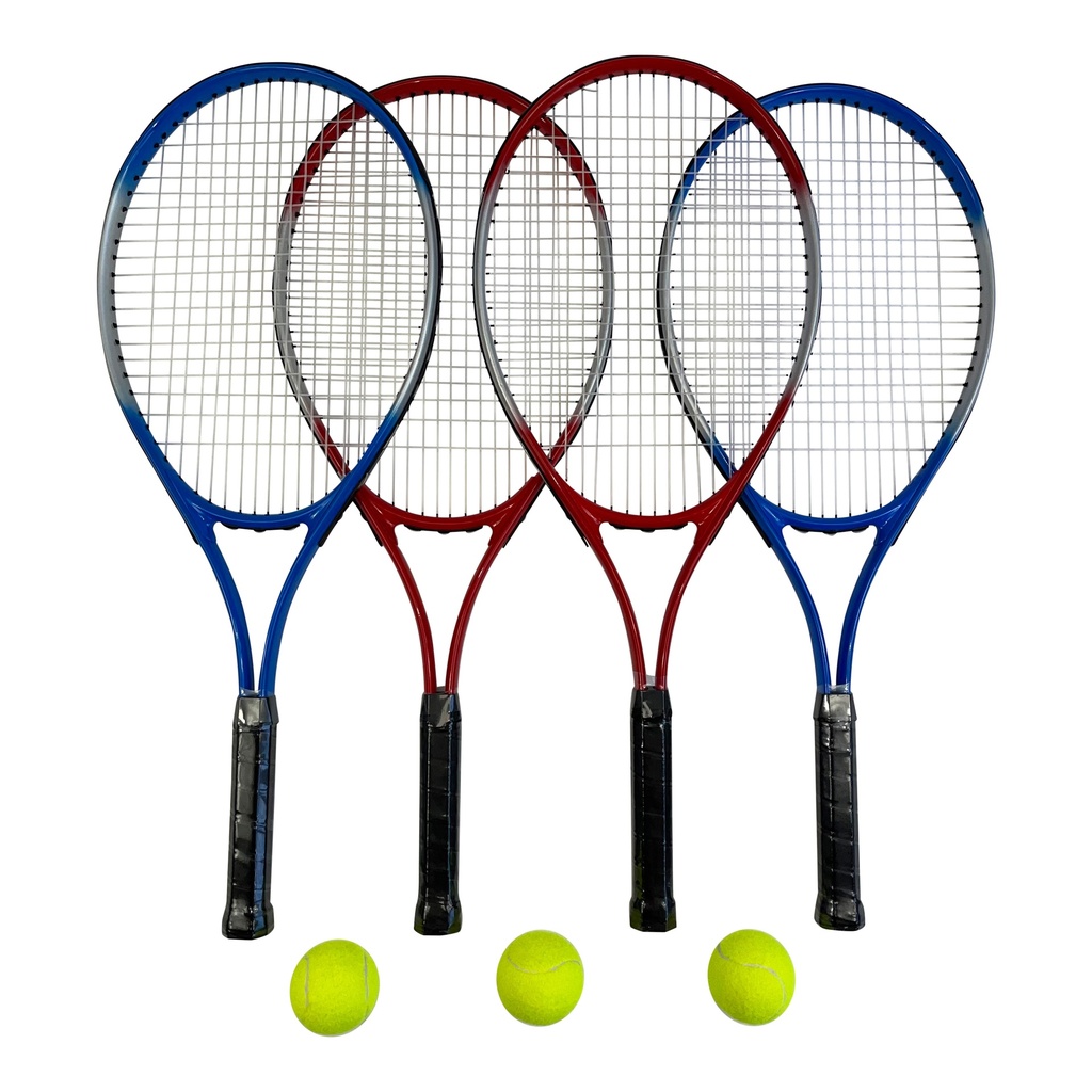 4 Player Tennis Set with 6m Net