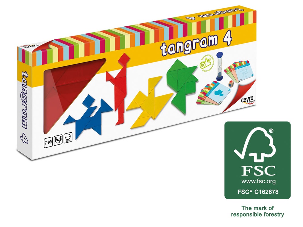 CAYRO 4 WOODEN TANGRAMS