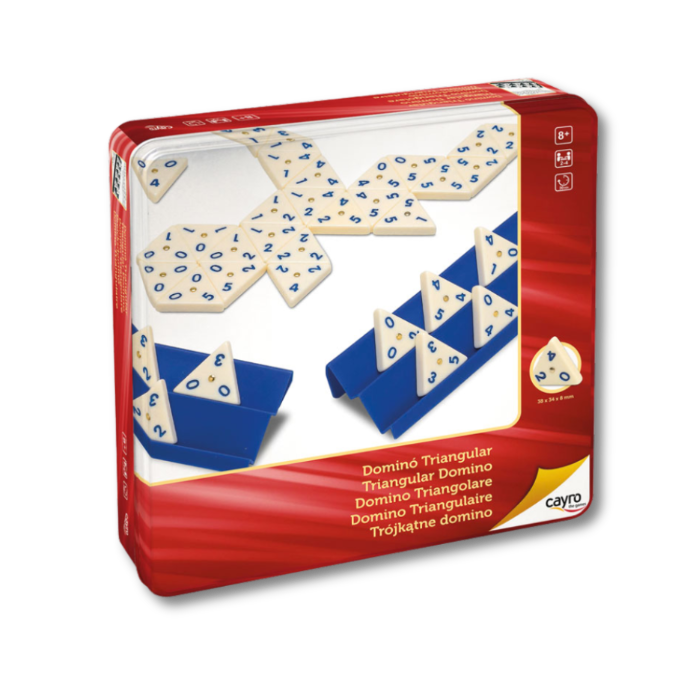 CAYRO TRIANGULAR DOMINO METAL BOX