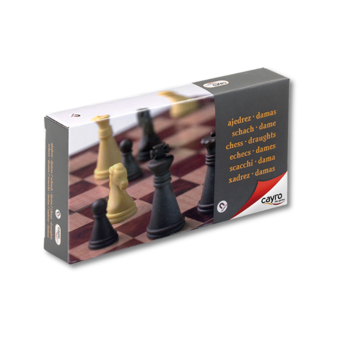 CAYRO MAGNETIC CHESS AND DRAUGHTS SMALL