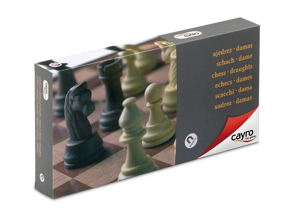 CAYRO MAGNETIC CHESS AND DRAUGHTS BIG