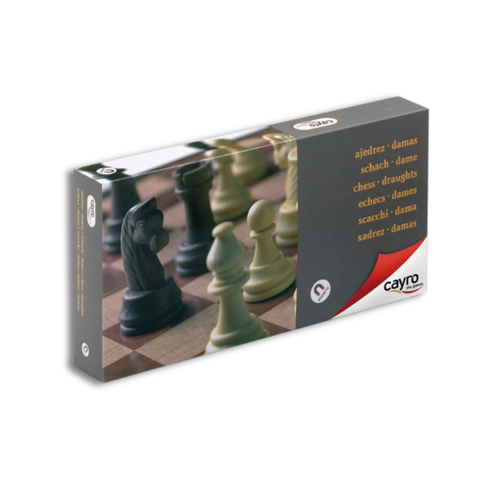 CAYRO MAGNETIC CHESS AND DRAUGHTS BIG