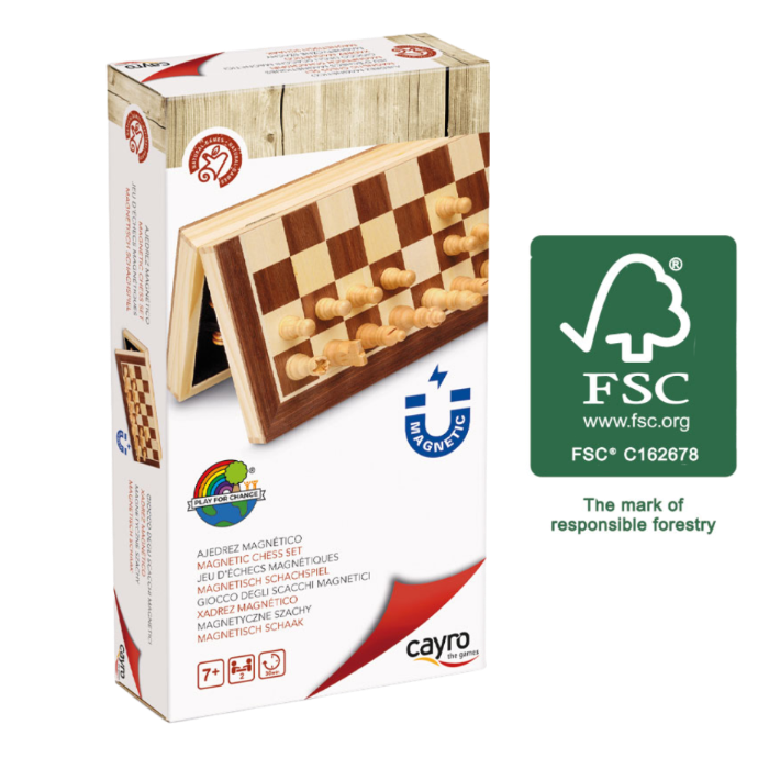 INLAID MAGNETIC FOLDABLE CHESS