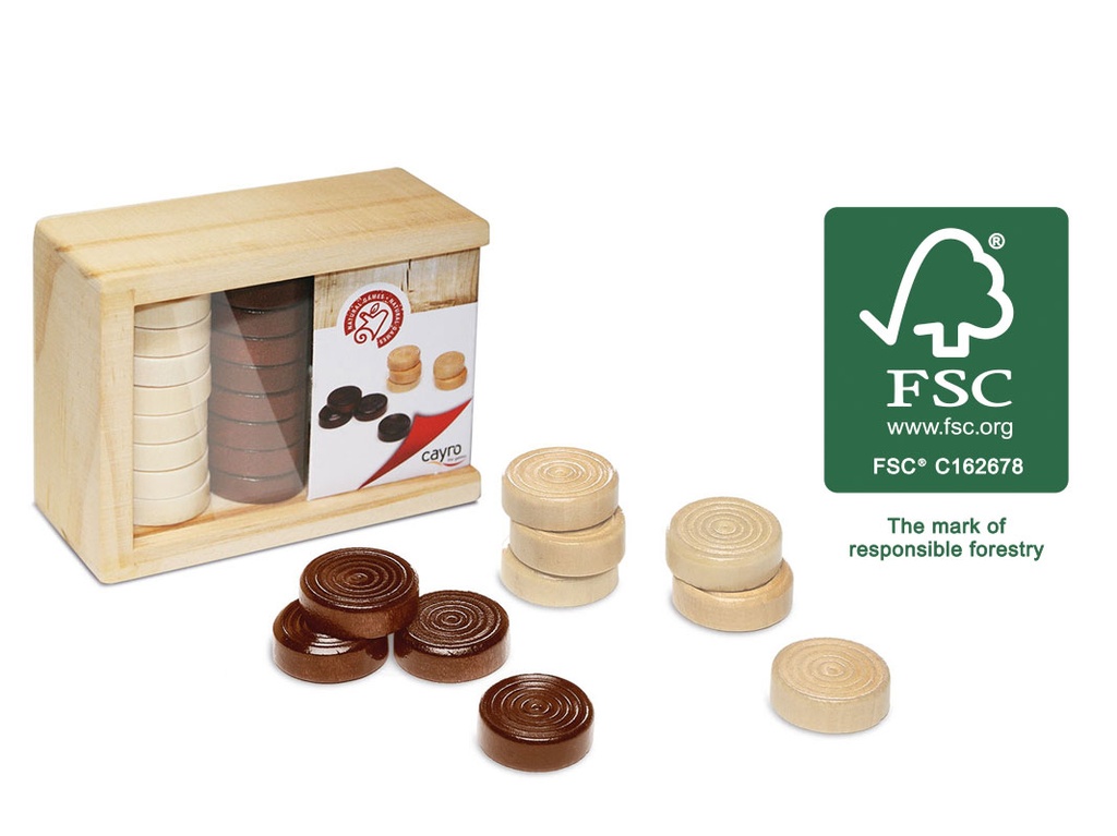 CAYRO WOODEN DRAUGHTS ACC.