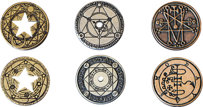 LEGENDARY METAL COINS - WIZARD COIN SET