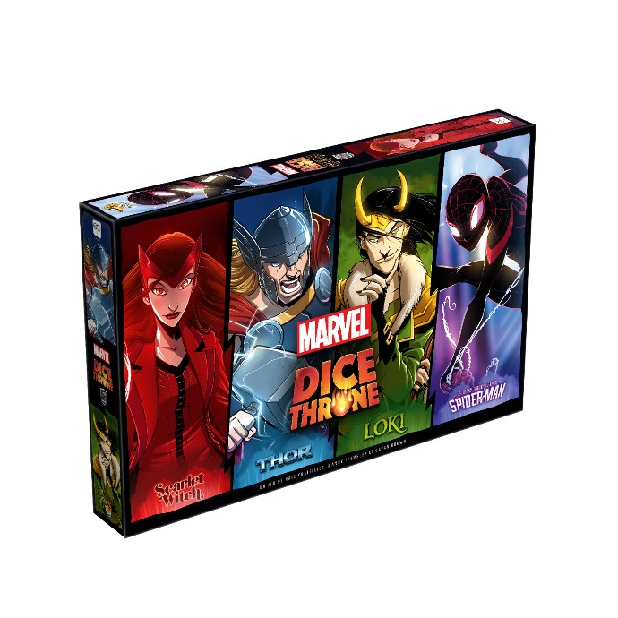 MARVEL DICE THRONE - THOR, LOKI, SPIDERMAN, SCARLET WITCH