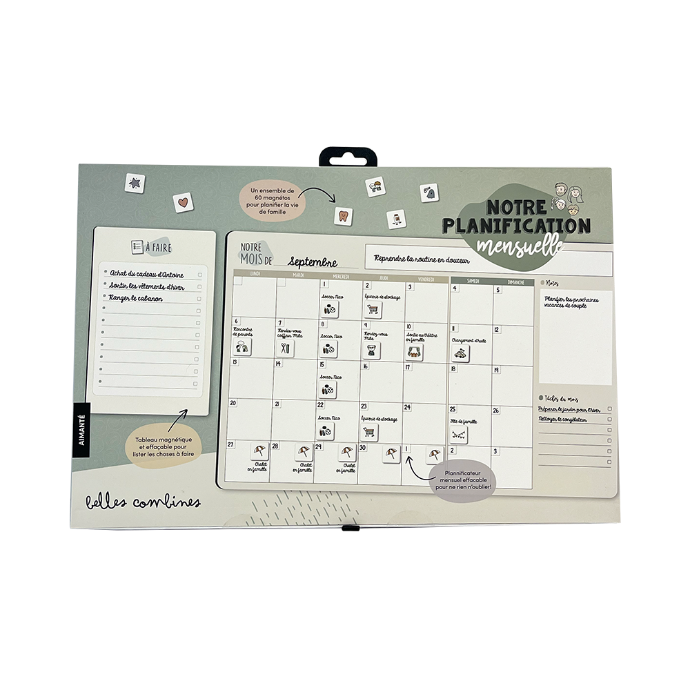COFFRET - NOTRE PLANIFICATION MENSUELLE