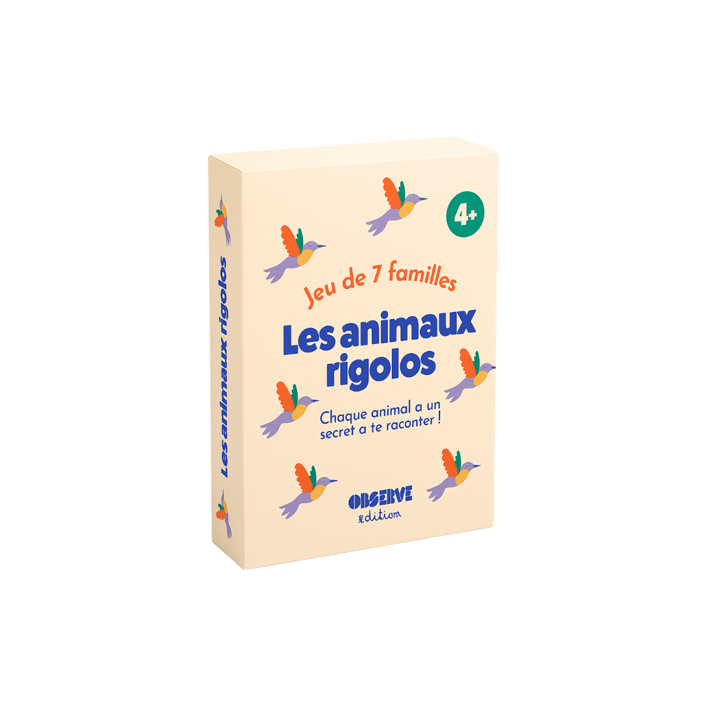 OBSERVE - LE JEU DE 7 FAMILLES - LES ANIMAUX RIGOLOS
