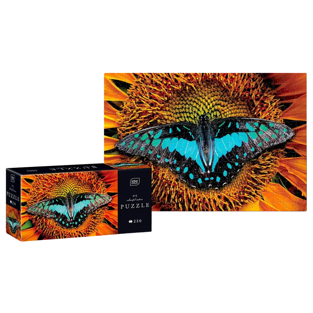 INTERDRUK - PUZZLE 250 - COLOURFUL NATURE 2 BUTTERFLY