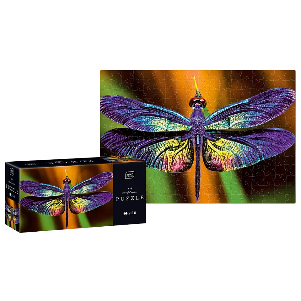 INTERDRUK - PUZZLE 250 - COLOURFUL NATURE 3  DRAGONFLY