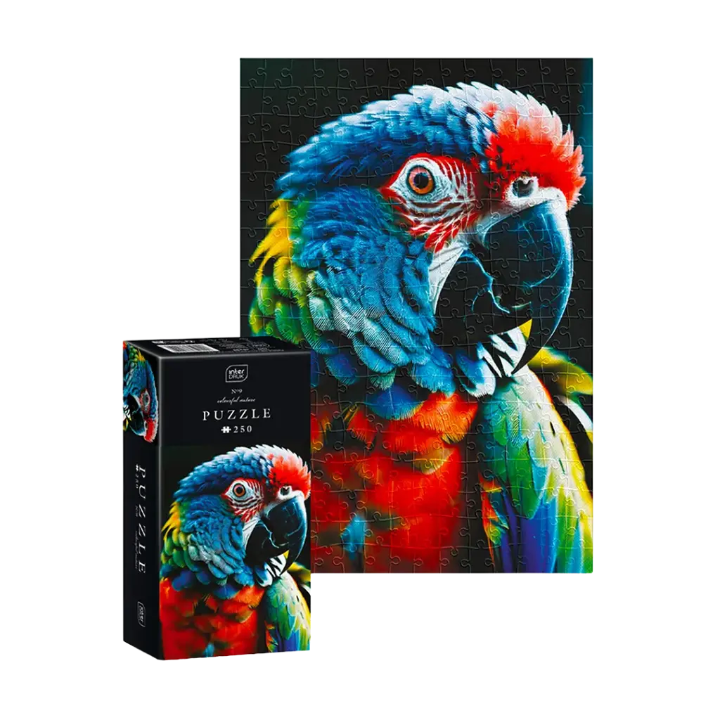 INTERDRUK - PUZZLE 250 - COLOURFUL NATURE 9 PARROT