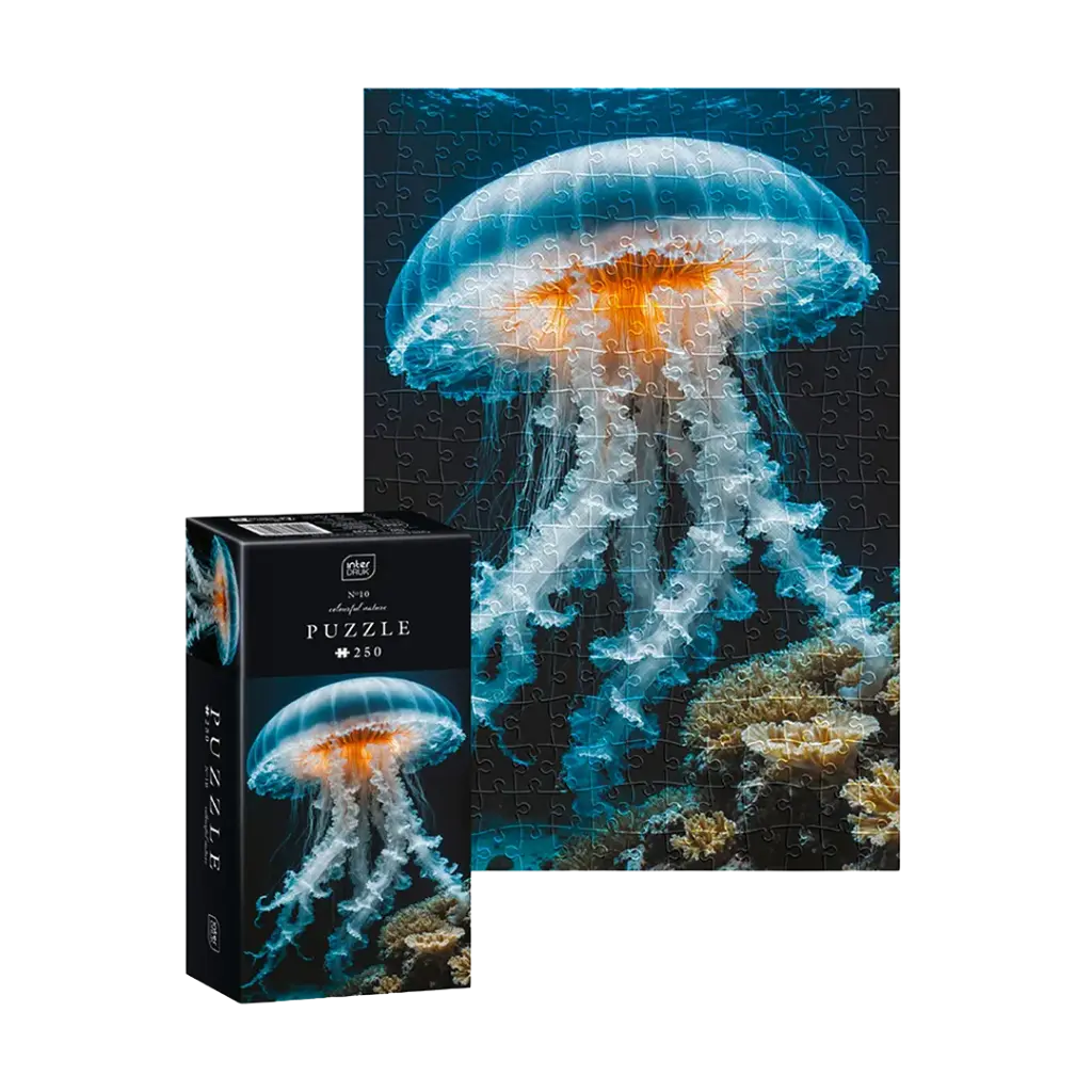 INTERDRUK - PUZZLE 250 - COLOURFUL NATURE 10 JELLYFISH
