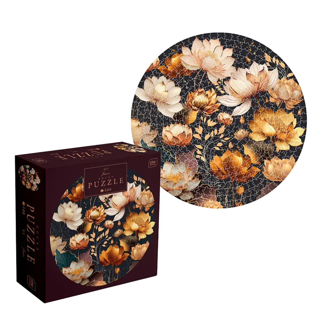 INTERDRUK - PUZZLE 500 - ROUND FLOWERS 1