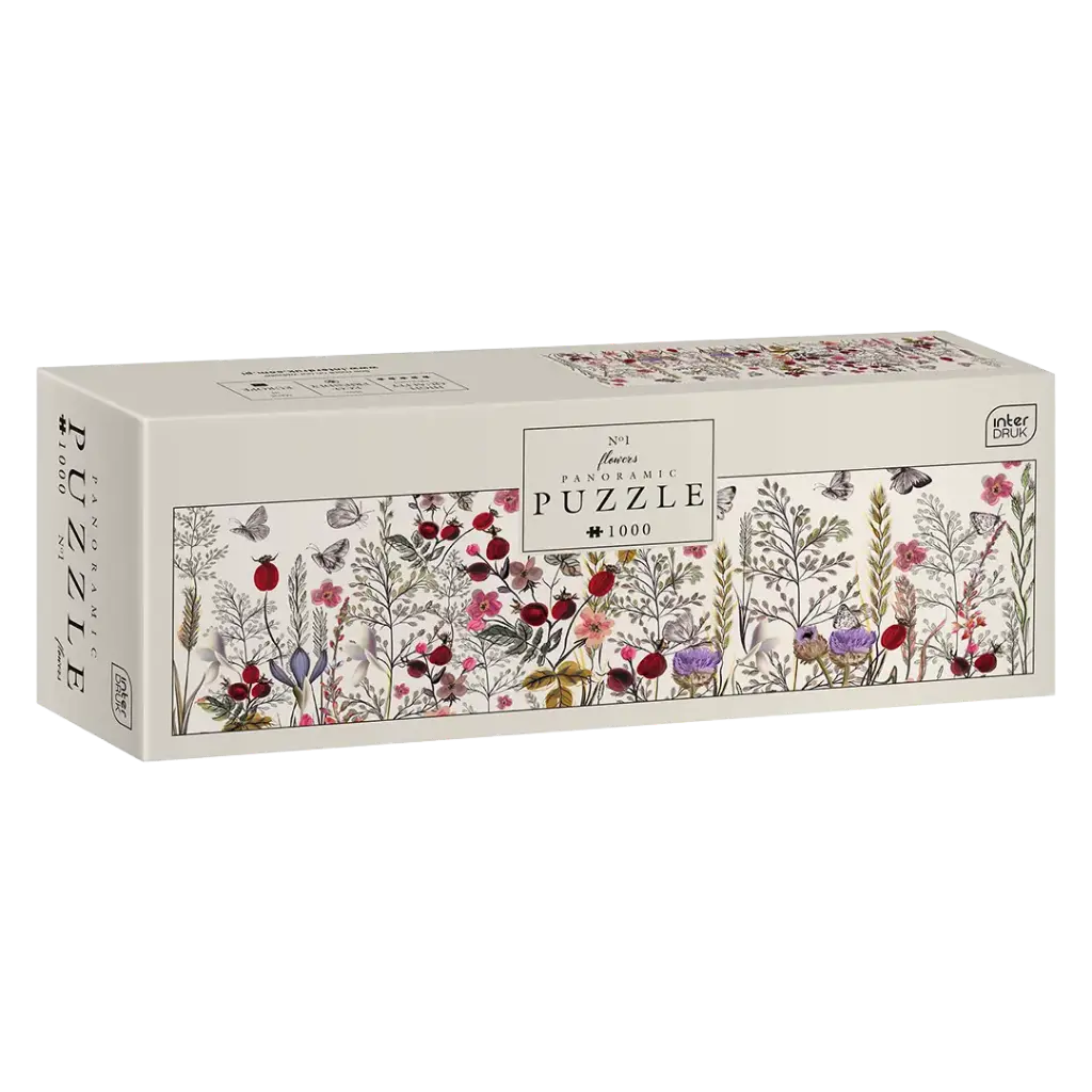 INTERDRUK - PUZZLE PANORAMIC 1000 - FLOWERS 1