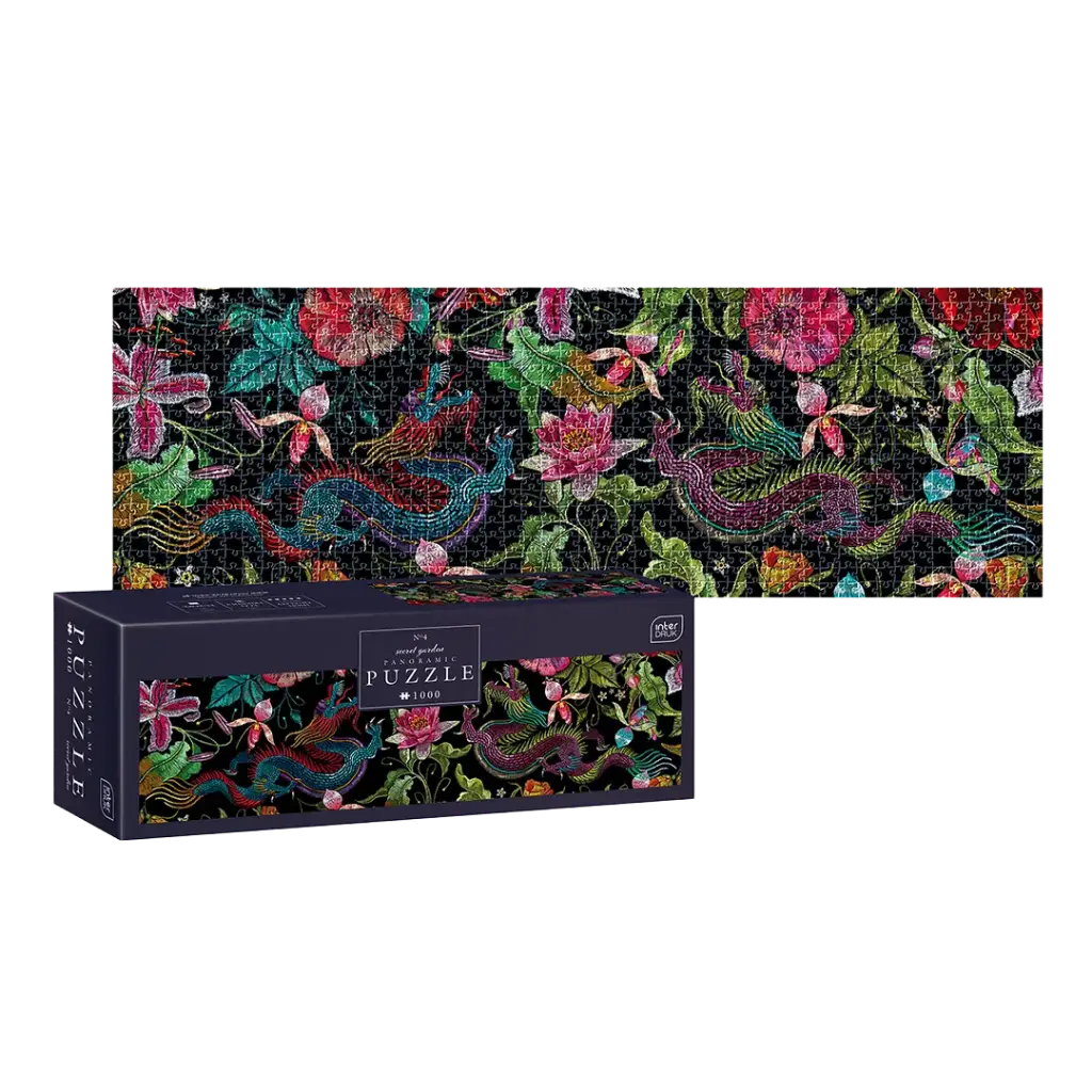 INTERDRUK - PUZZLE PANORAMIC 1000 - SECRET GARDEN 4