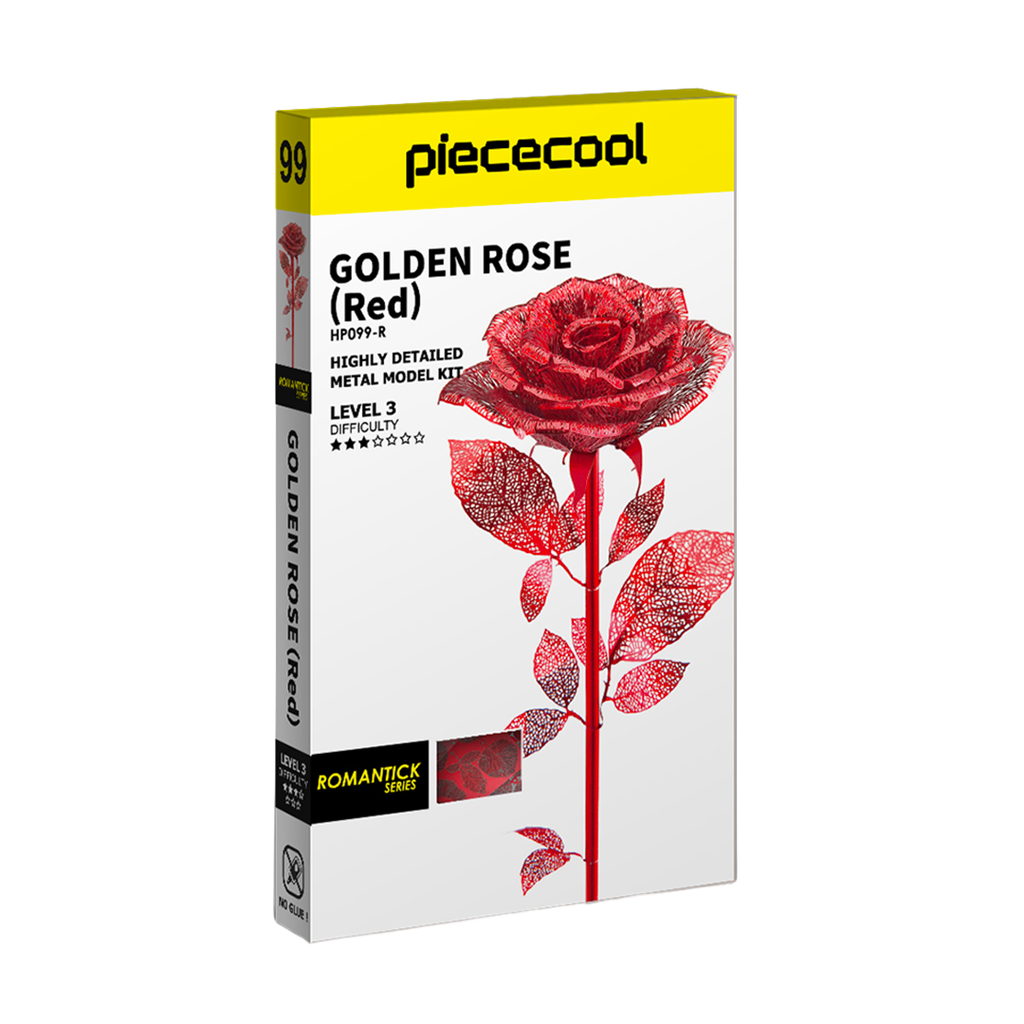 PIECECOOL - GOLDEN ROSE RED