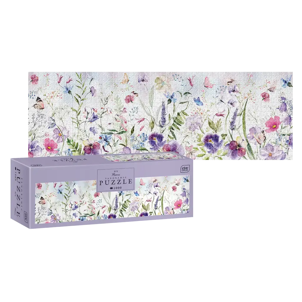 INTERDRUK - PUZZLE PANORAMIC 1000 - FLOWERS 5