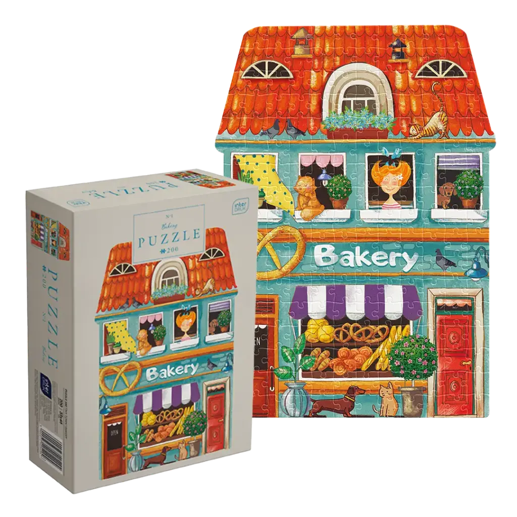INTERDRUK - PUZZLE 200 - SHAPE HOUSE 1