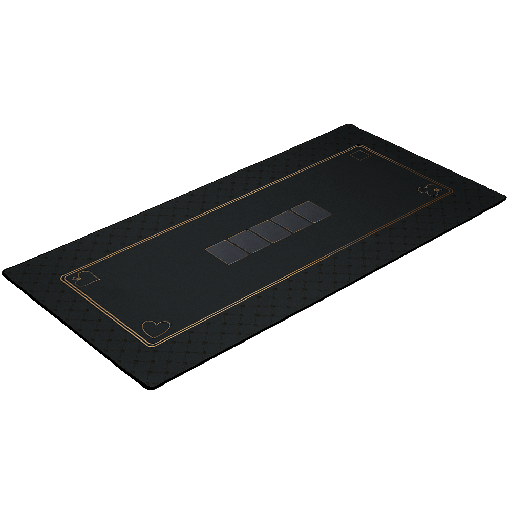 [01904] PLAYMAT Poker Black 120x60