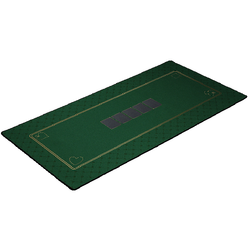 [01906] PLAYMAT Poker Green 120x60