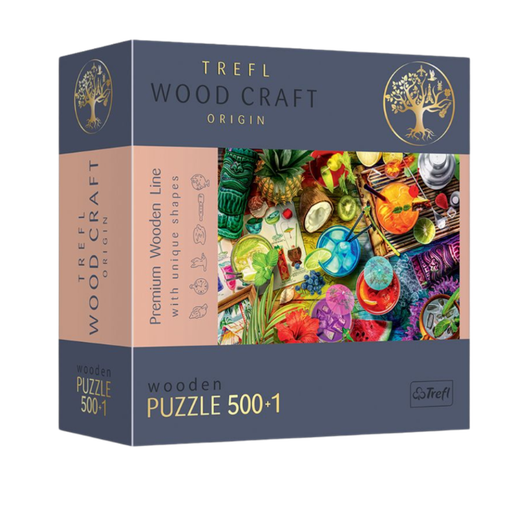 [02132] Wooden Puzzle 500 pcs - Colorful Cocktails