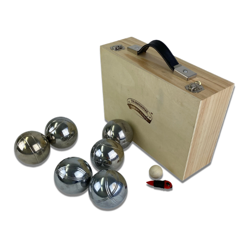 [02231] 6 Ball Boule in a Wooden Box